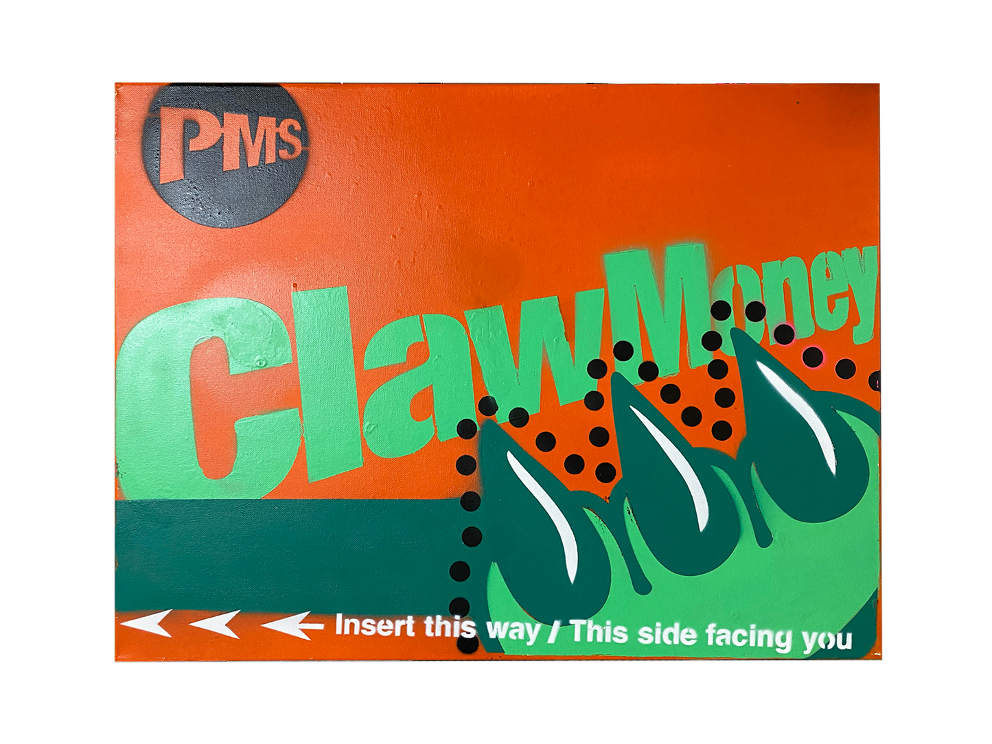 CLAW METRO CARD CANVAS (18" x 24")