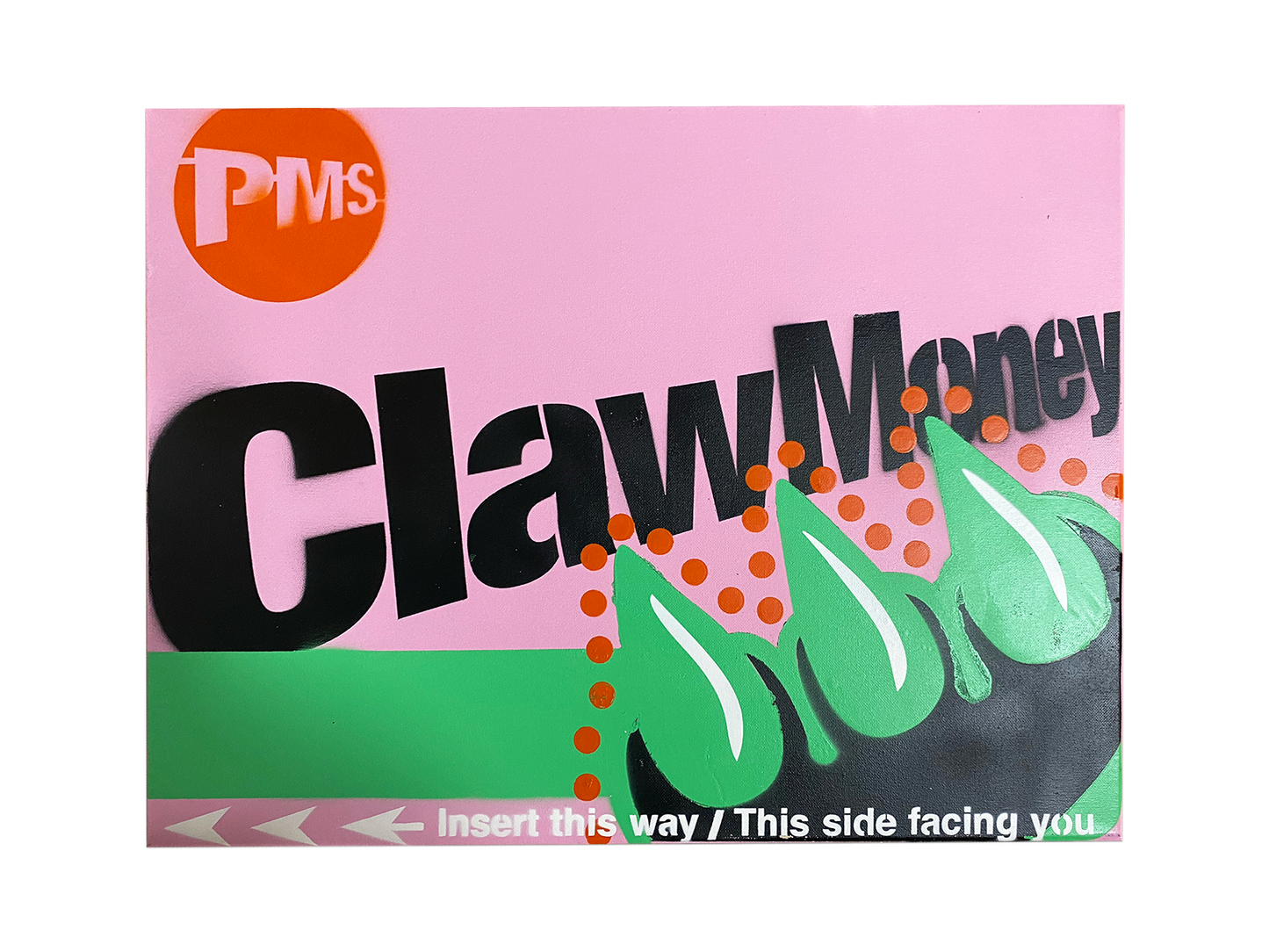 CLAW METRO CARD CANVAS (18" x 24")