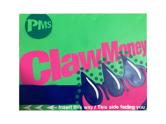 CLAW METRO CARD CANVAS (18" x 24")