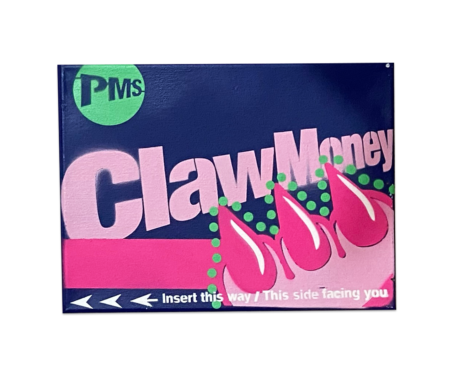 CLAW METRO CARD CANVAS (9" x 12")