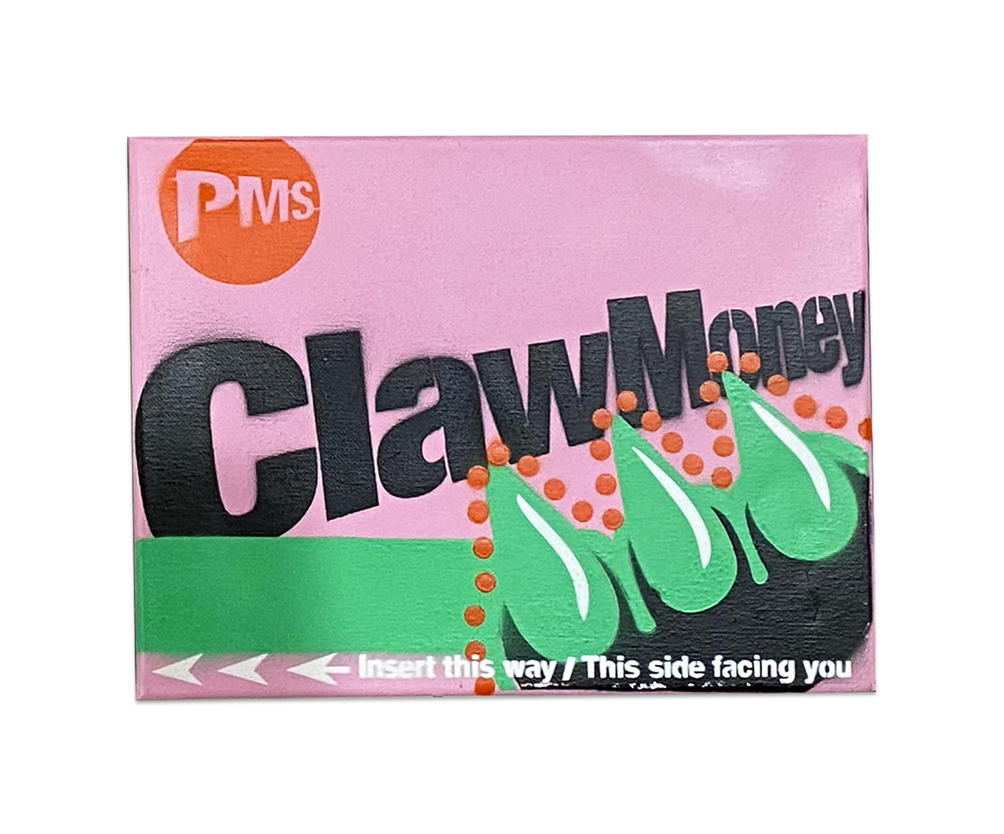 CLAW METRO CARD CANVAS (9" x 12")