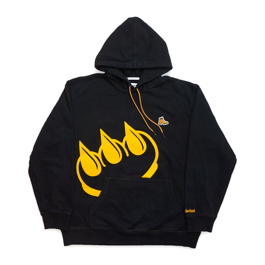 CLAW TIMBERLAND BOOTS LOGO HOODIE (YELLOW GOLD ON BLACK)