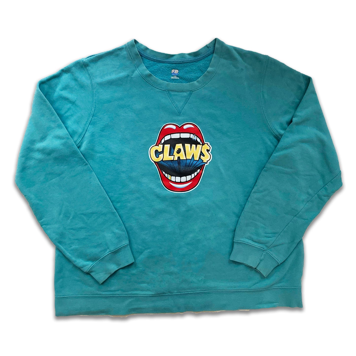 TEAL LIPS SWEATER