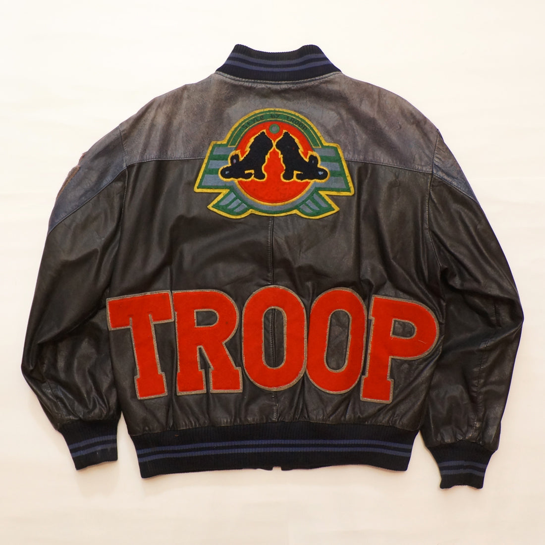 Vintage "Style By Troop" Leather Troop Jacket (MEDIUM)