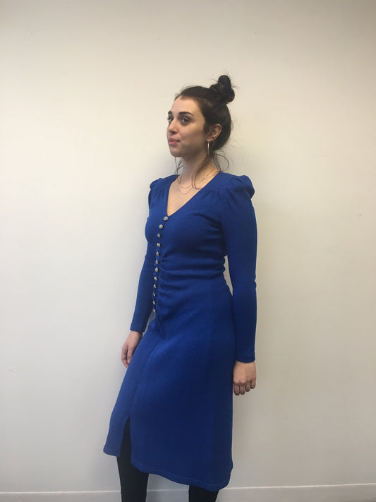 Adolfo Blue Dress