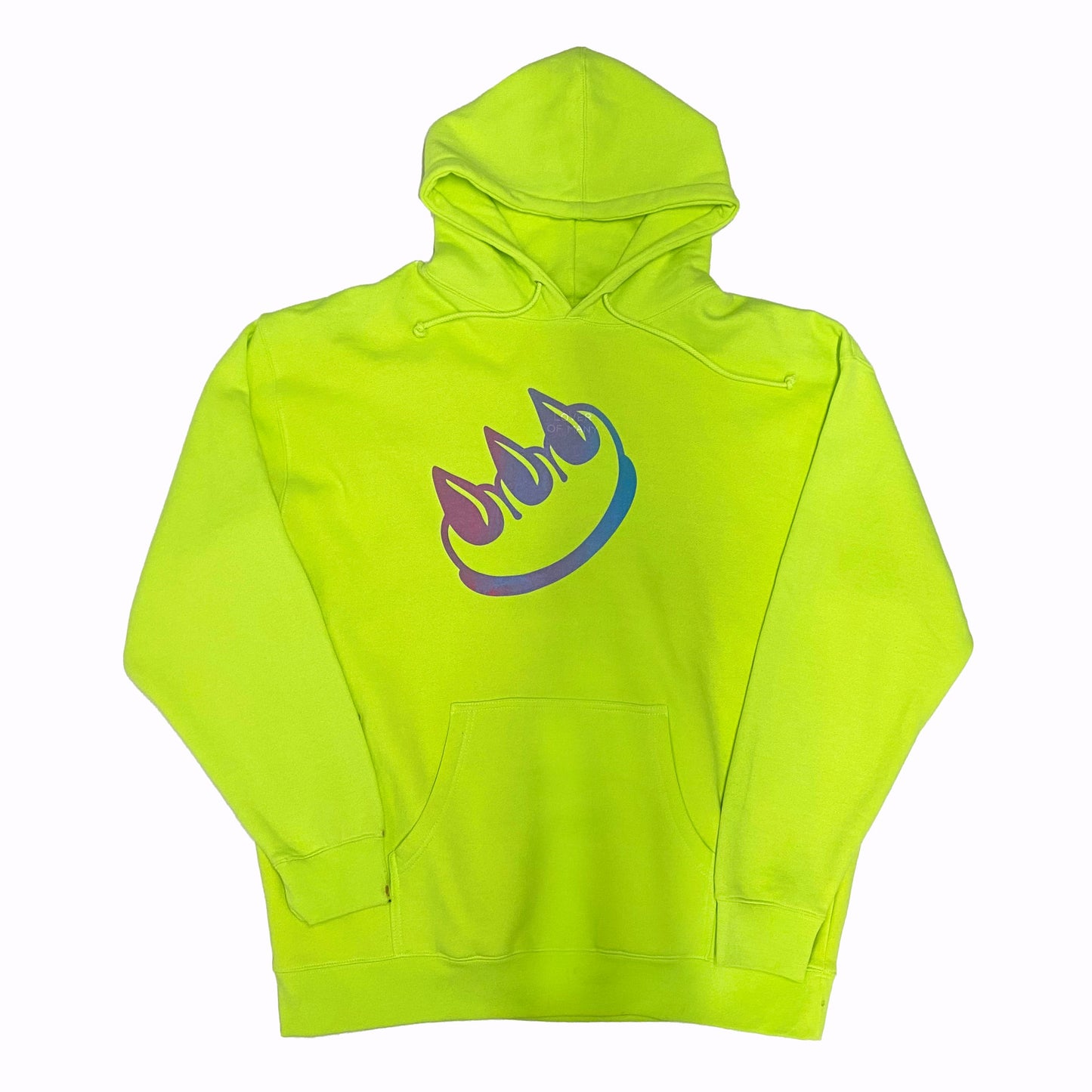 NEON SAFETY GREEN CLAW  HOODIE