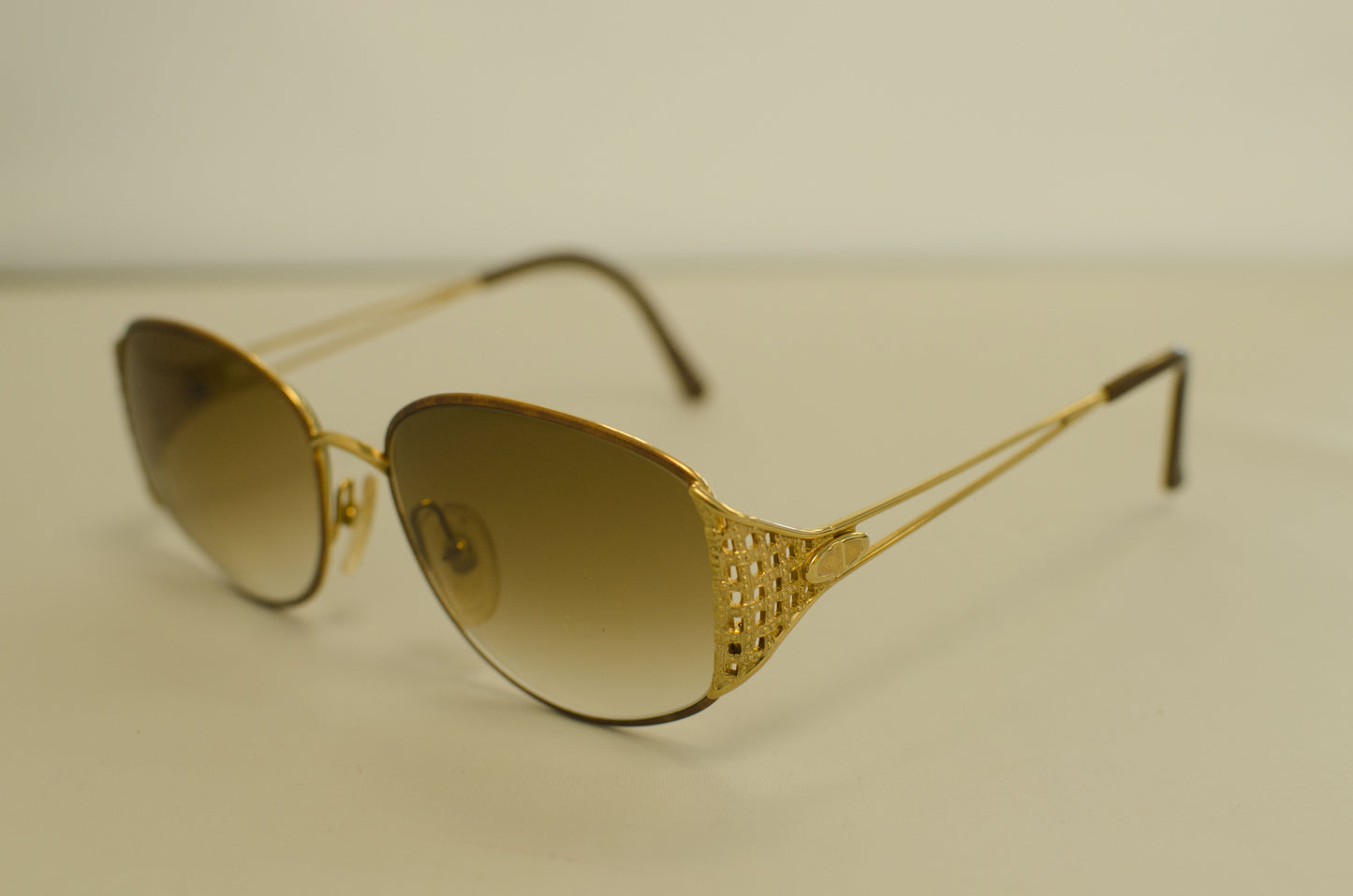 Vintage Genuine CD Gold Sunglasses