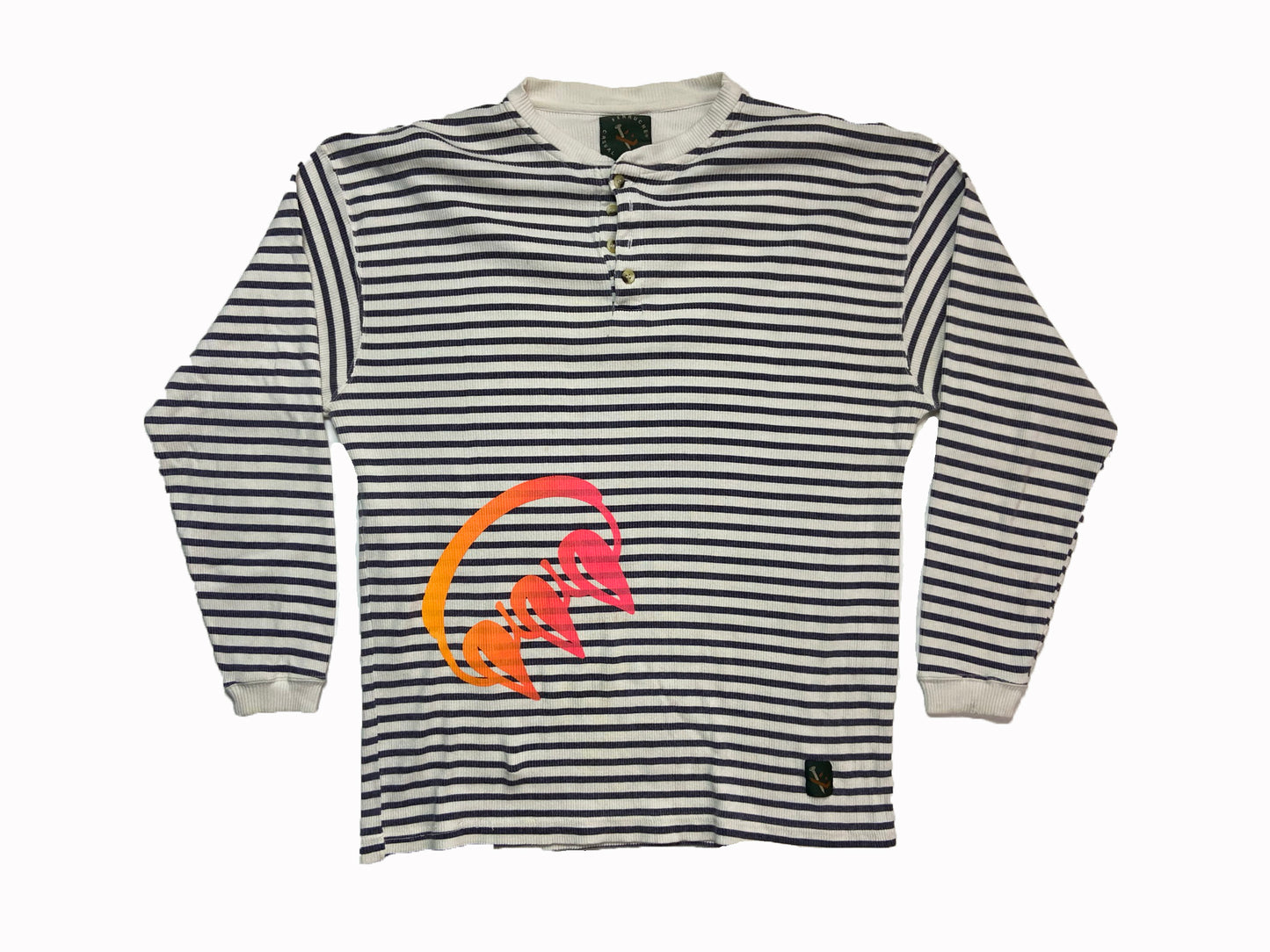 VINTAGE STRIPED CLAW HENLEY