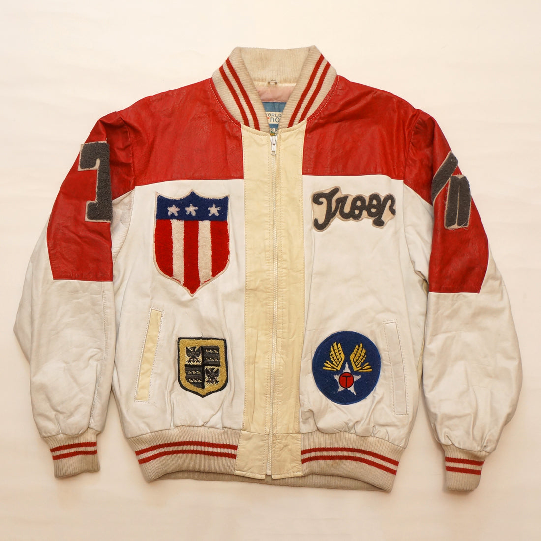 Vintage "STYLE BY TROOP" Leather Troop Jacket