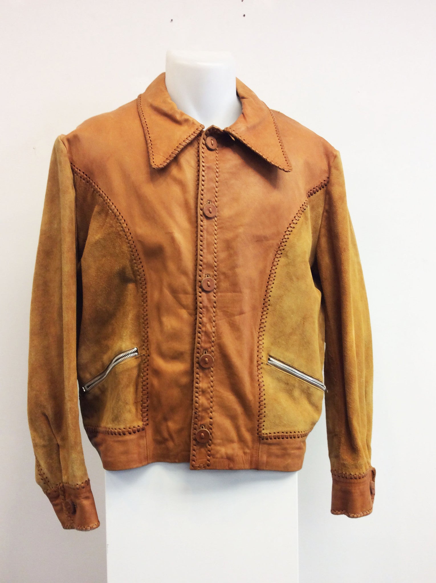 Tan Char Vintage Suede Jacket