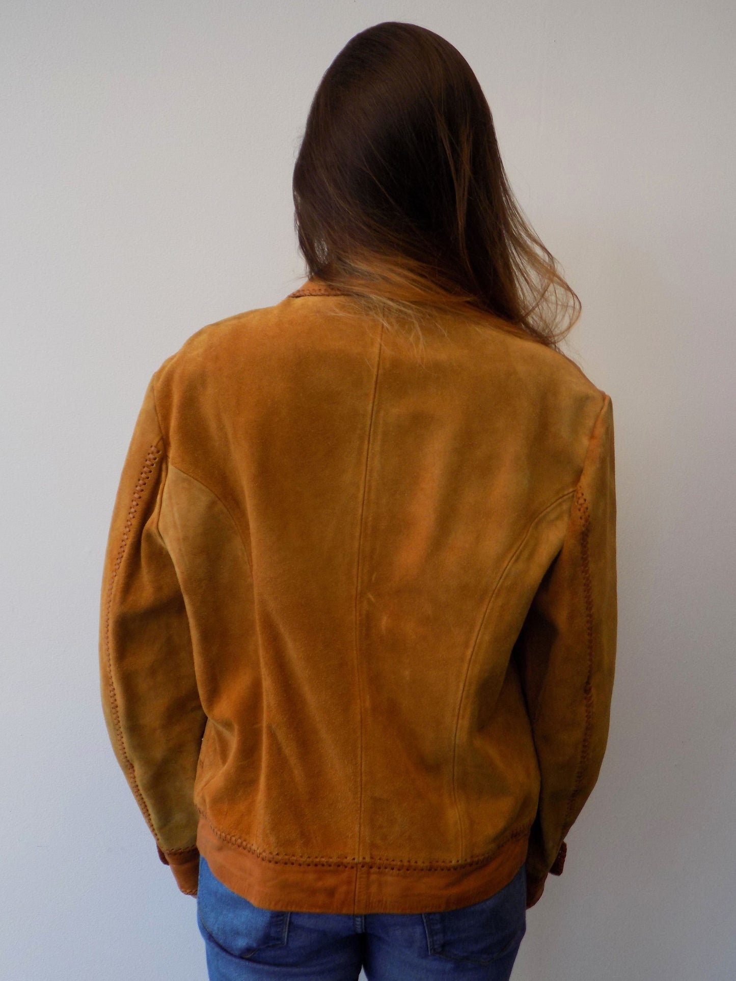 Tan Char Vintage Suede Jacket