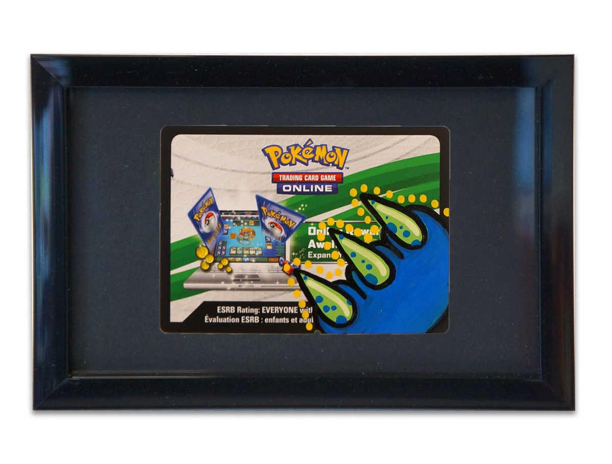 Hand painted CLAW Pokemon cards.