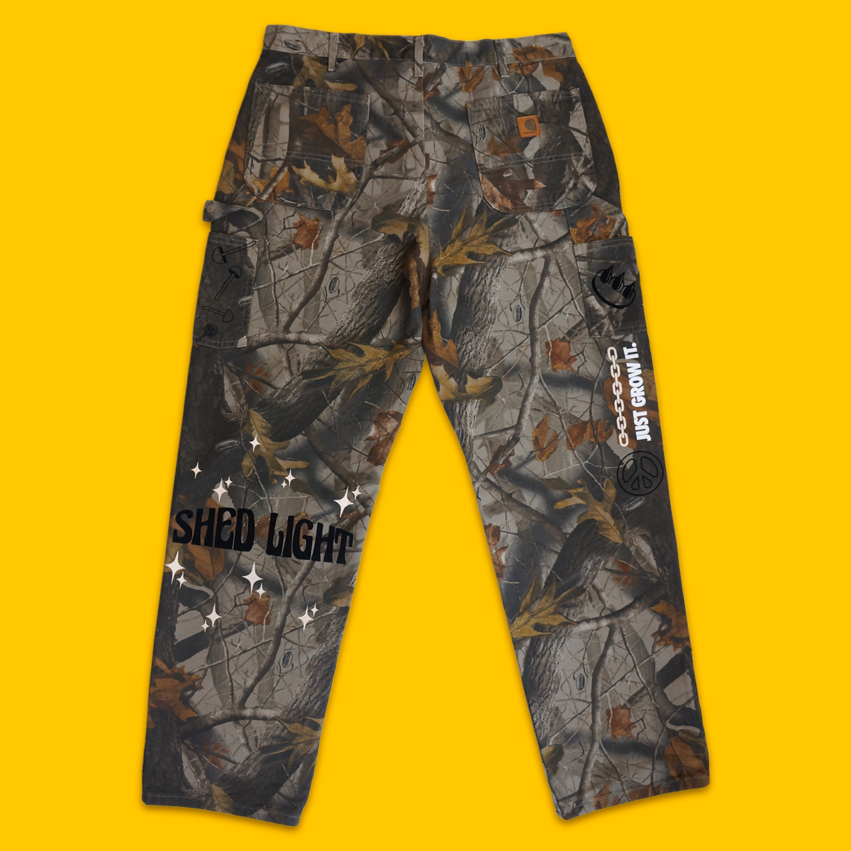 EDISTSEW X CLAW 1 OF 1 "REAL TREE" CARHARTT CARPENTER PANTS