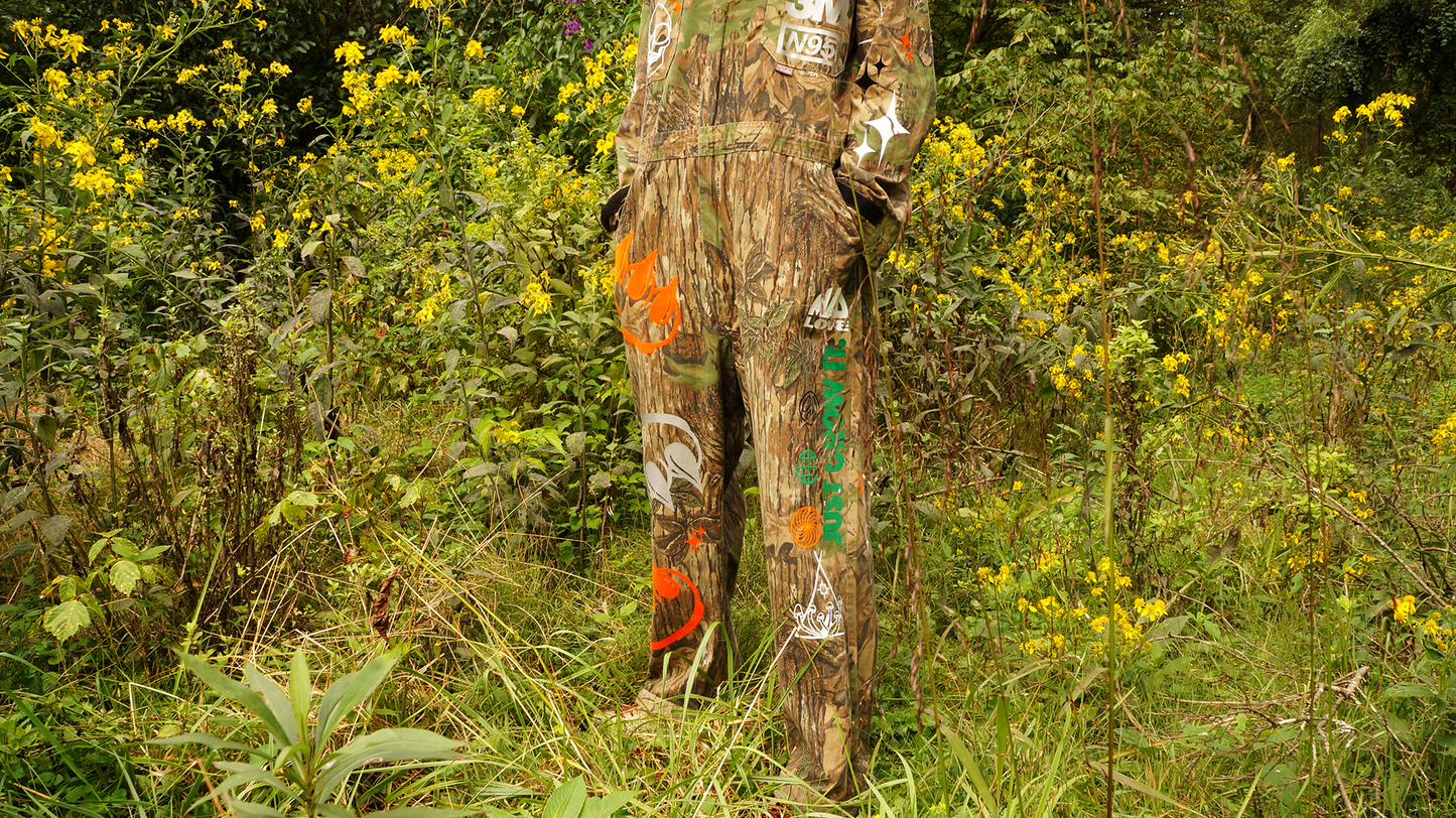 EDISTSEW X CLAW 1 OF 1 VINTAGE "CAMO" COVERALLS