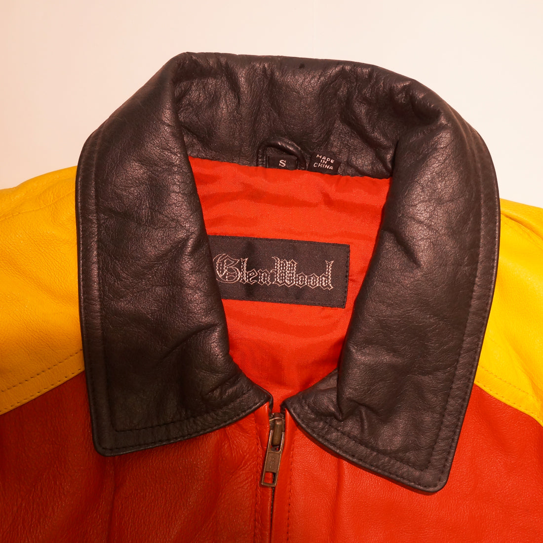 Vintage Leather "4 Baseball" Jacket By Glen Wood