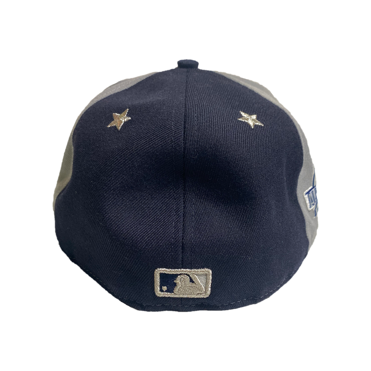 NAVY, WHITE & GREY EMBROIDERED YANKEES CLAW FITTED HAT