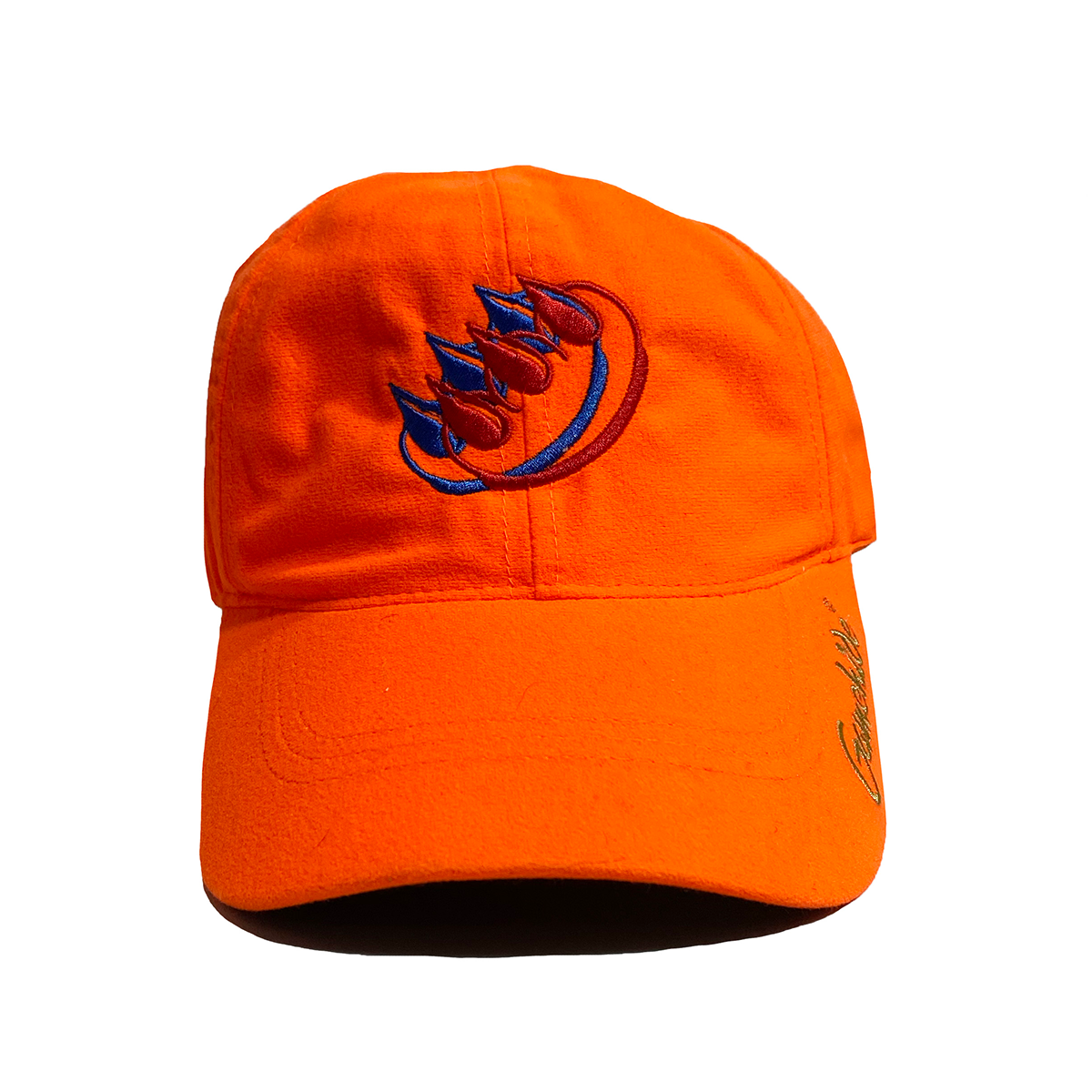 BLAZE ORANGE EMBROIDERED CLAW FITTED HUNTING HAT