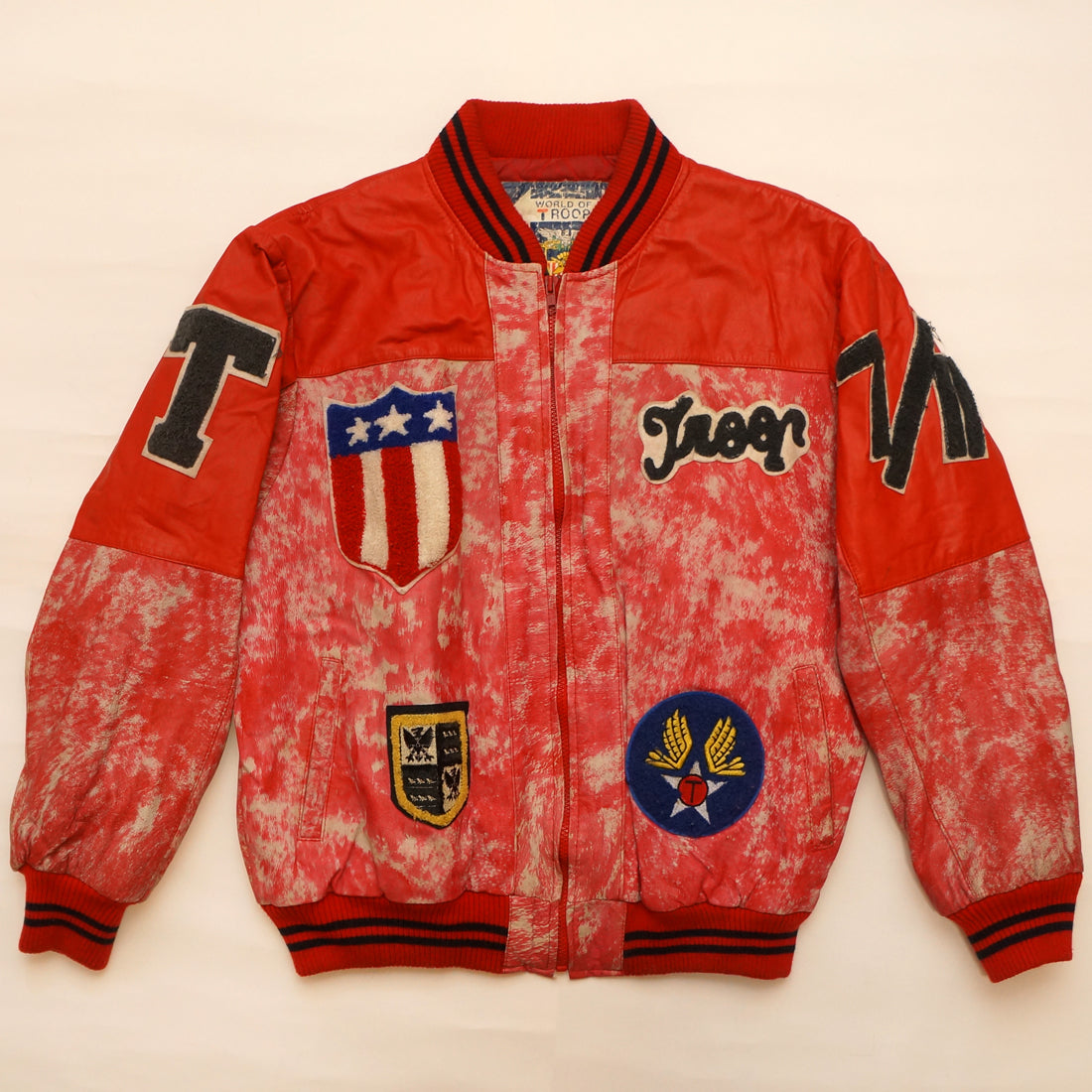 Vintage Leather "Lions Crest" Troop Jacket